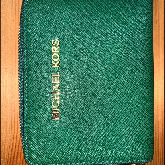 Michael Kira wallet green pre-owned - Picture 1 of 4